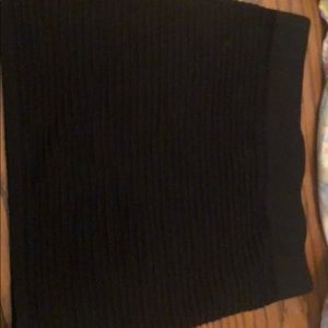 Black mini skirt